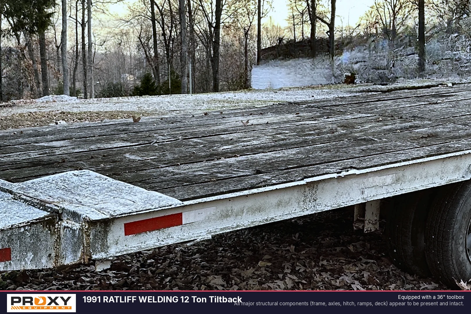 1991 RATLIFF WELDING 12 Ton Tiltback - view 3 of 35