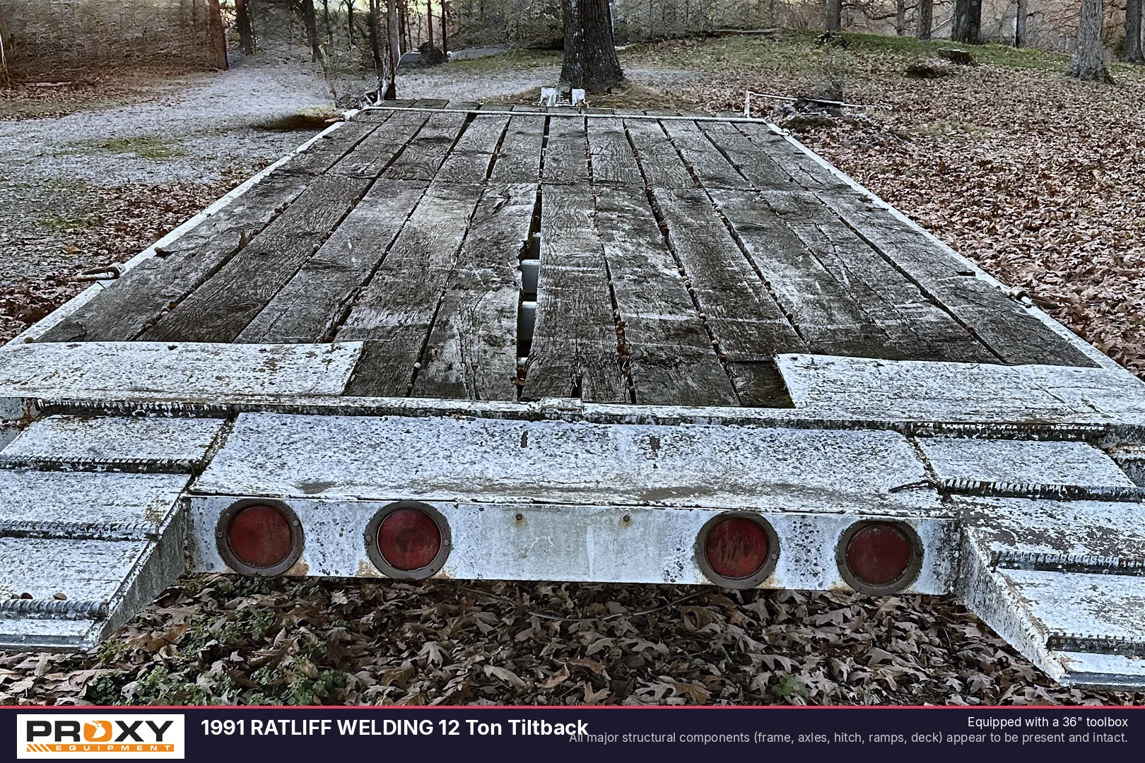 1991 RATLIFF WELDING 12 Ton Tiltback - view 5 of 35